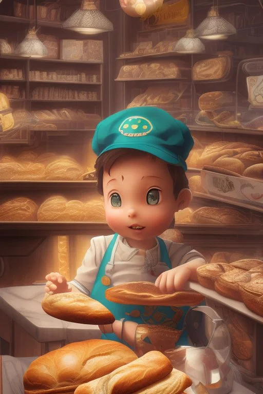 Anime Bakery, bread, food, HD phone wallpaper | Peakpx