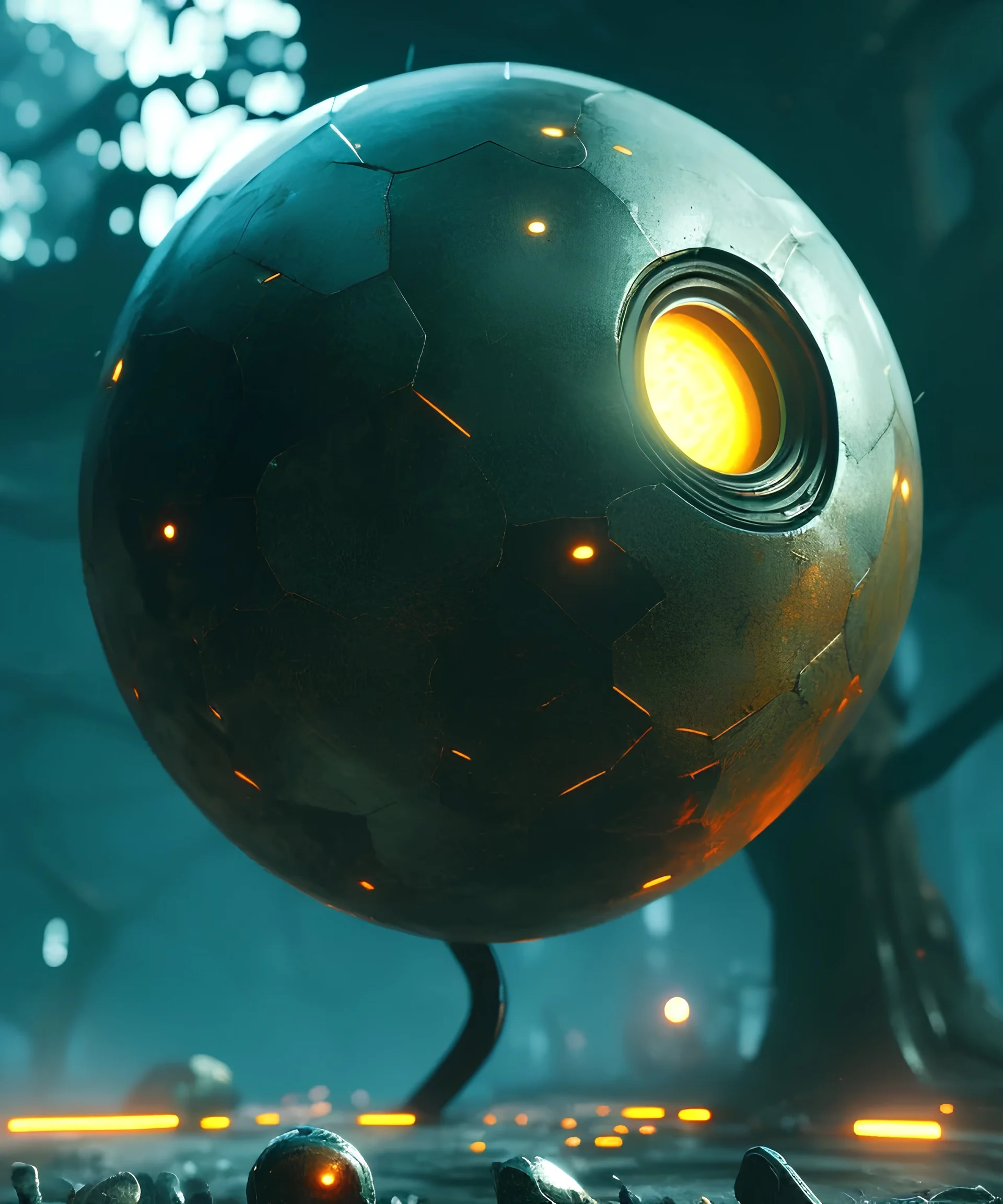 A badass evil eye, full body, atmospheric, realistic, unreal engine, cinematic lighting, octane render.