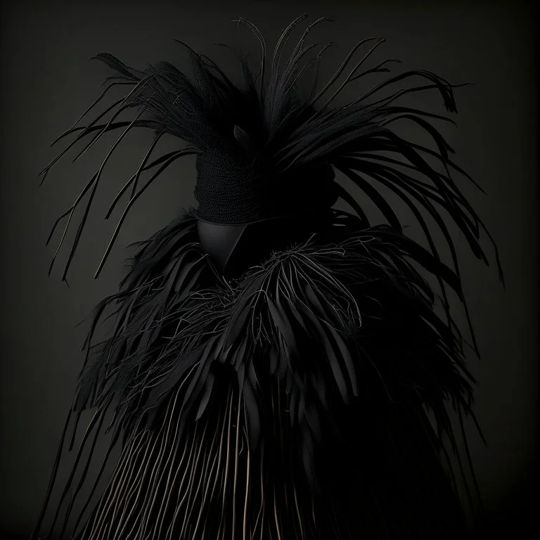 black raffia