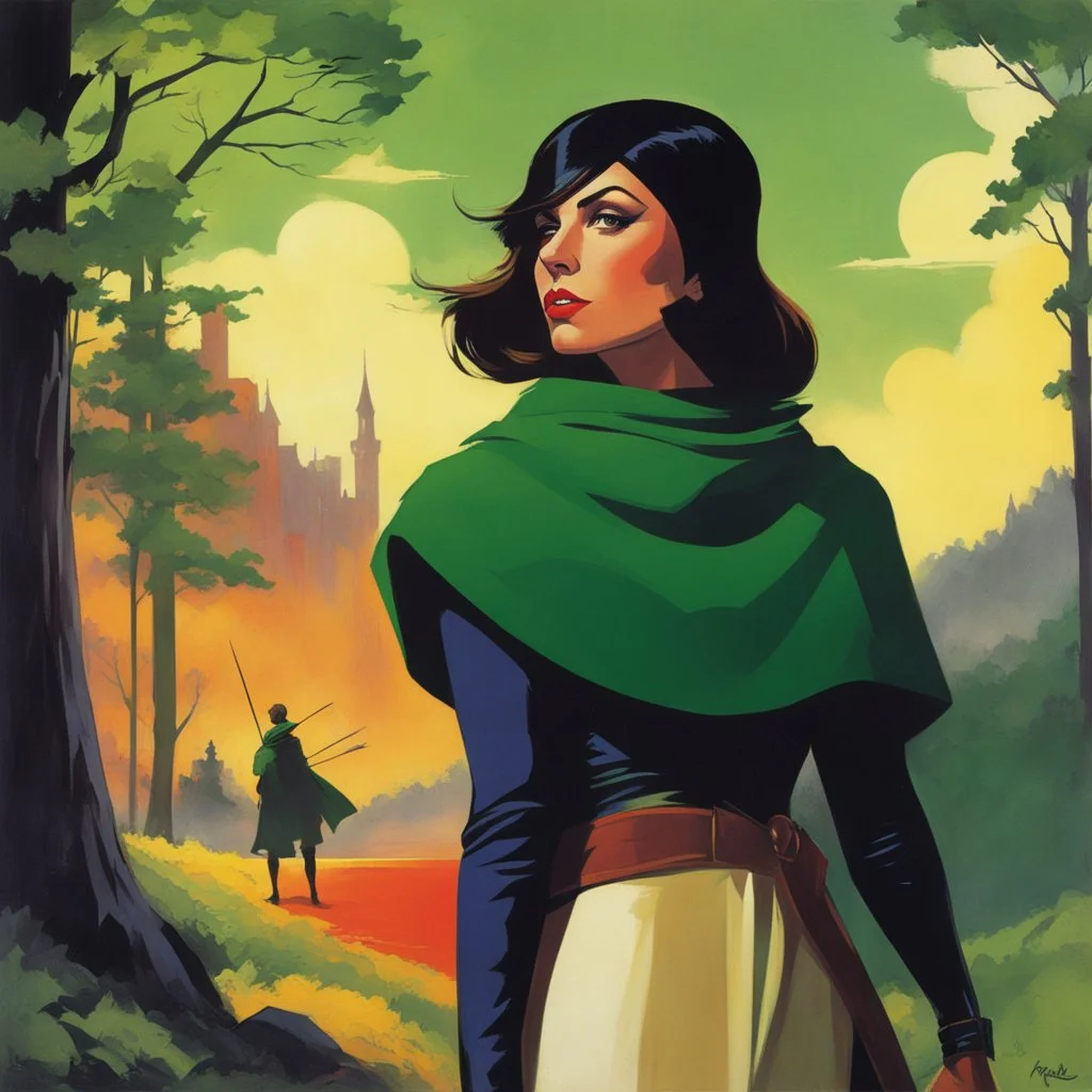 woman version of Will Scarlet [art by Steve Rude] Robin Hood