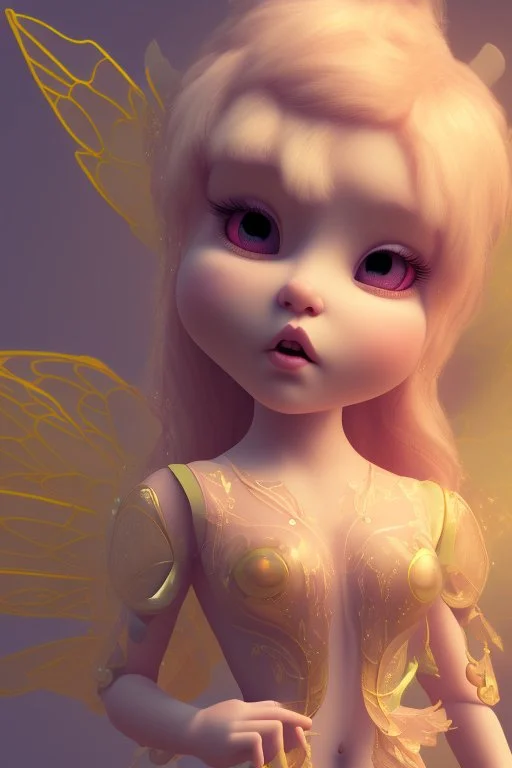 Fat but cute fairy style of 3d animation