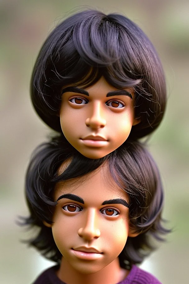 Appearance: Ari has a mixed-race skin tone with a light brown complexion. He has dark hair in a page boy haircut that sticks out from behind his ears, and his hair length could be somewhere in-between long and short. His face is thin with high cheekbones and gray eyes that are often full of emotion and a gentle smile. He stands at around 5 feet 7 inches tall, with a lean build that suggests he doesn't engage in a lot of physical activity. He is of average attractiveness with a boyish face.