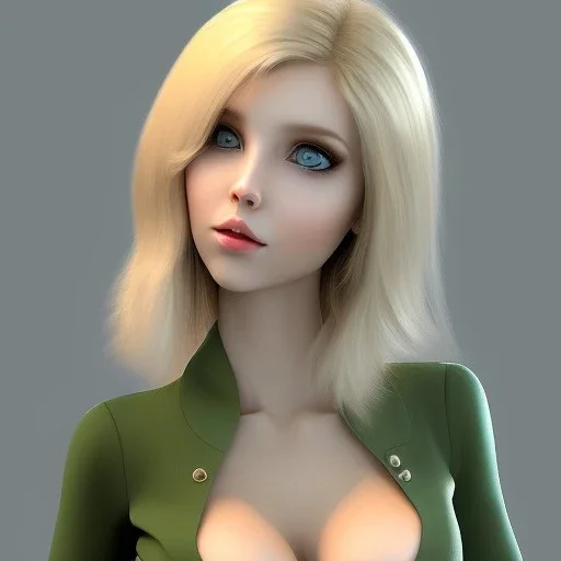 Luanne is petite and shapely with chest-length blonde hair.She’s often considered a particularly beautiful young woman with rather large breasts. She has large eyes, full lips, and stands at 5'4". Luanne's usual outfit is a green crop top that exposes her midriff and tight, knee length, orange palazzo shorts. She also is seen wearing a tight orange shirt and mid-blue jeans with a brown belt.