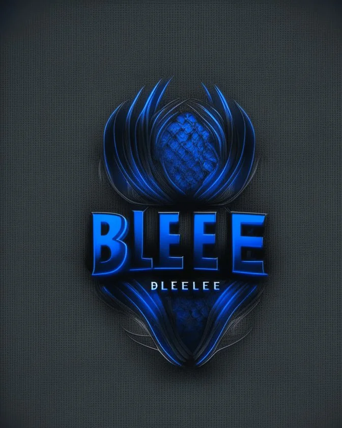 BLEU Theatre team Logo IN black background