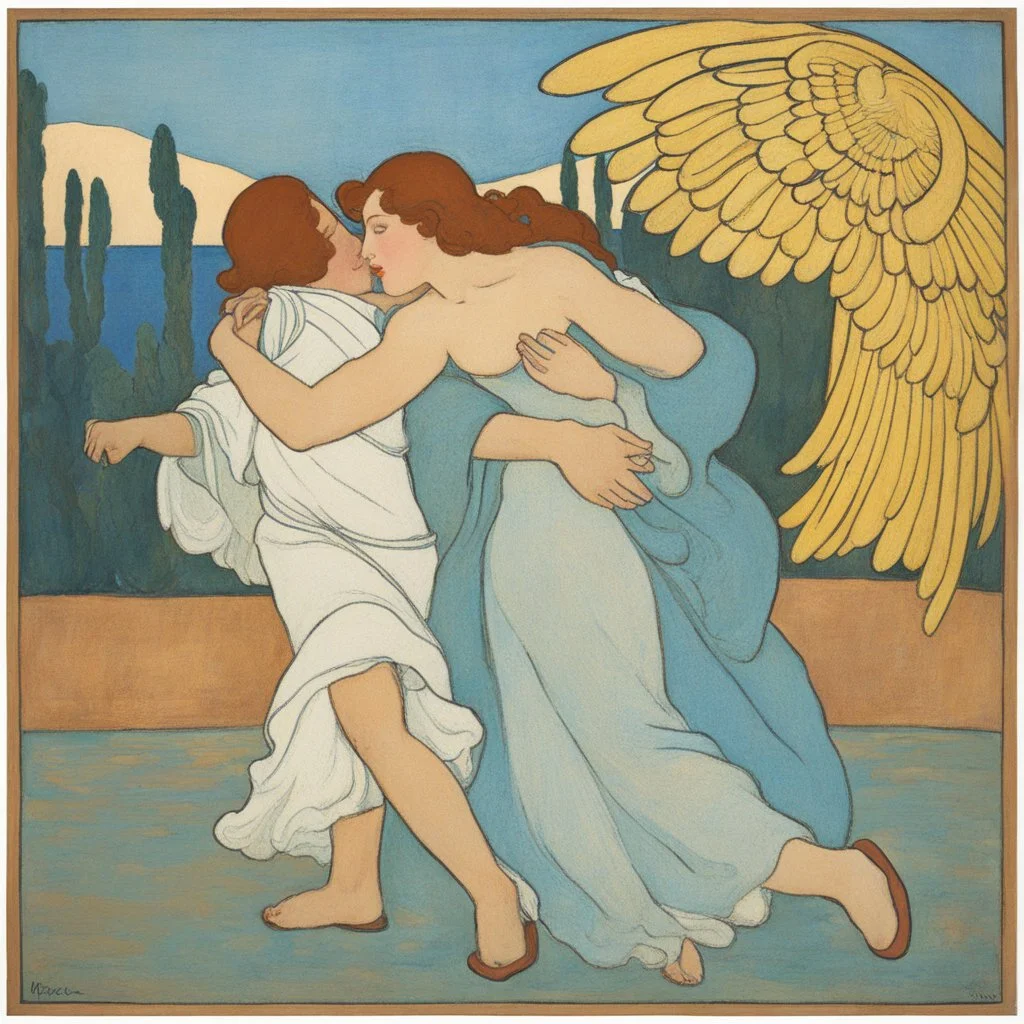[estampe, by Maurice Denis] Jacob wrestling with angel
