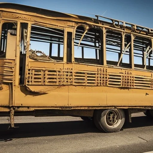 skeleton of a bus