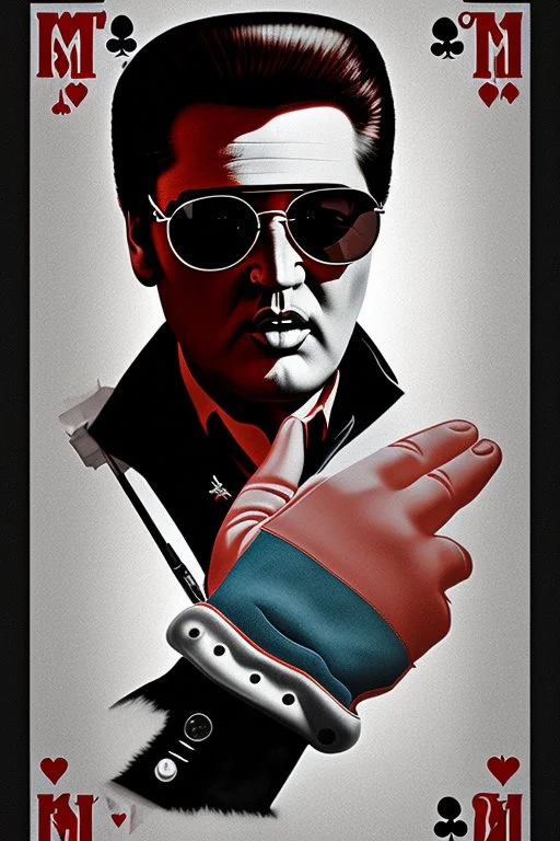 elvis as the mafia godfather wearing gloves, balcony on casino top floor, 4k, trending art, weird perspective, realism, spray paint, detailed