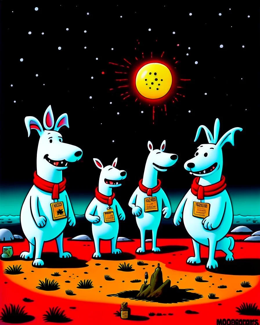 spuds Mackenzie cartoon