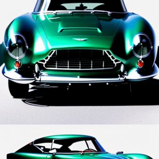 fullbody Drawing of '1960 Aston Martin DB4 GT Zagato',intricate detail,andrea bonelli,Kilian Eng,Ohrai,evan lee,three quarters frontal aerial view,toned colors,16k