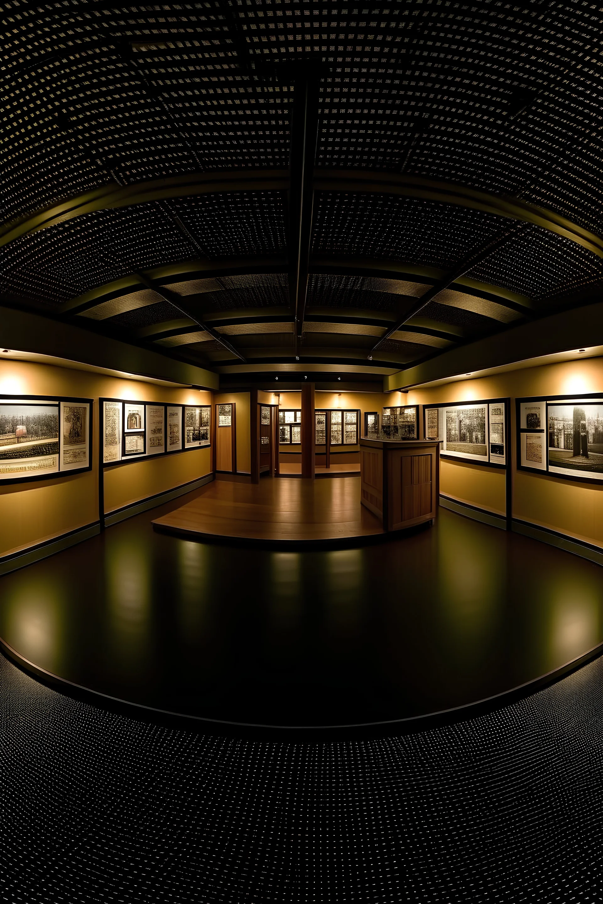 3D shot of the display area in the Representation Theatre