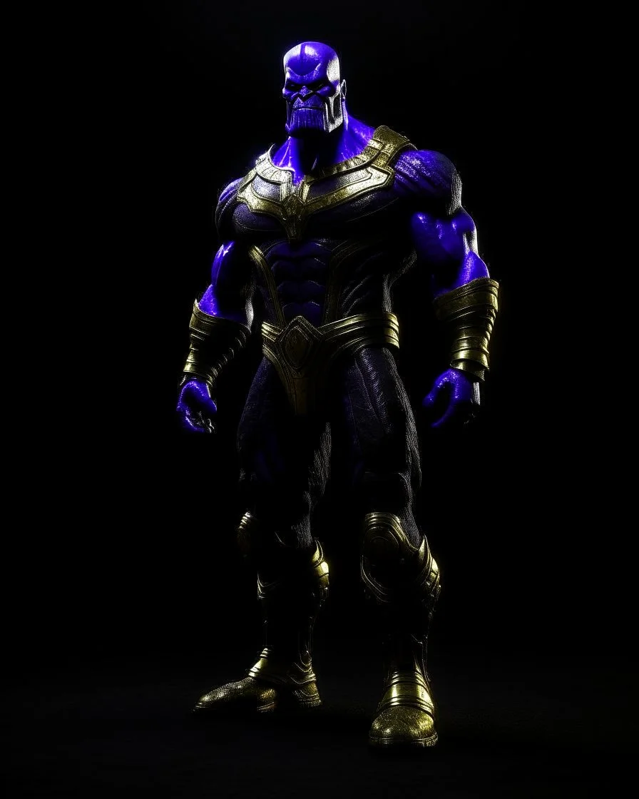 Thanos, cinematic, dark scene,realitic,full body