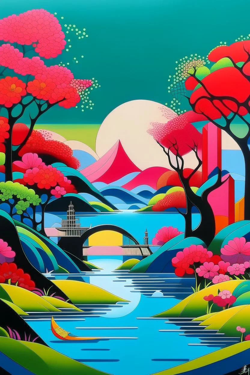 harmony in the style of Hiroshi Nagai