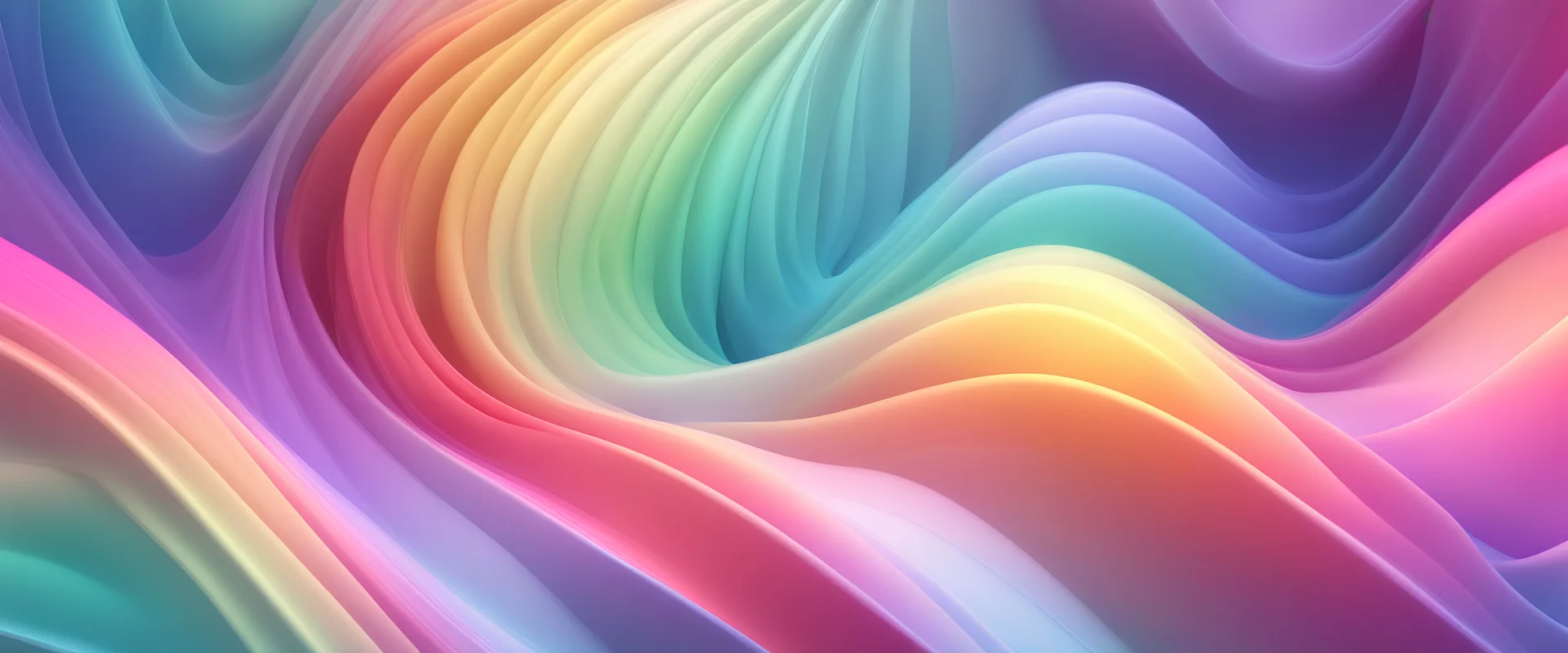 3d Render Abstract Softness Gradient illuminated Rainbow Diamond Color Background, wavy swirl light