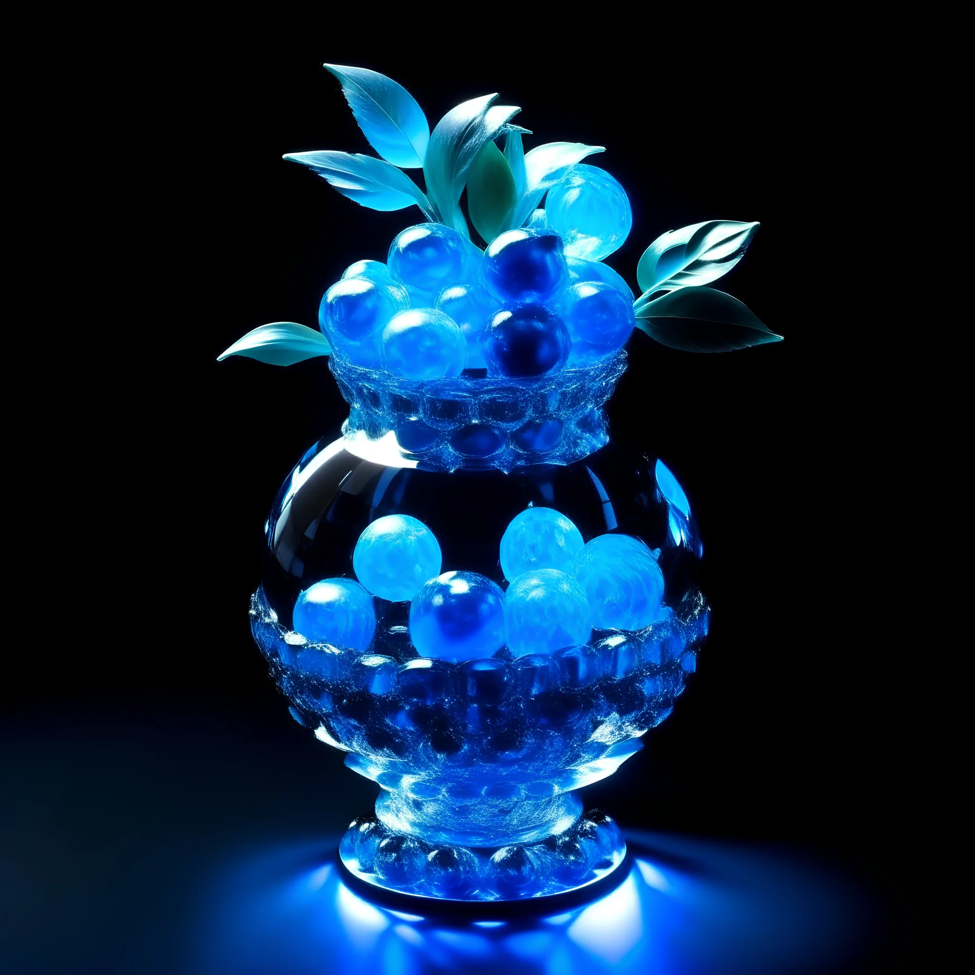 fruit blue light cristal