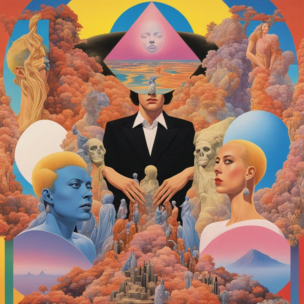 Sweet dreams are made of these, who am i to disagree, travel the world and the seven seas everybody lookin' for something, by the Eurhythmics, album art by Hipgnosis Studio, surreal maximalist synth-pop dreamscape, primary colors, reflective, ethereal melody, stunning dramatic artistic composition.