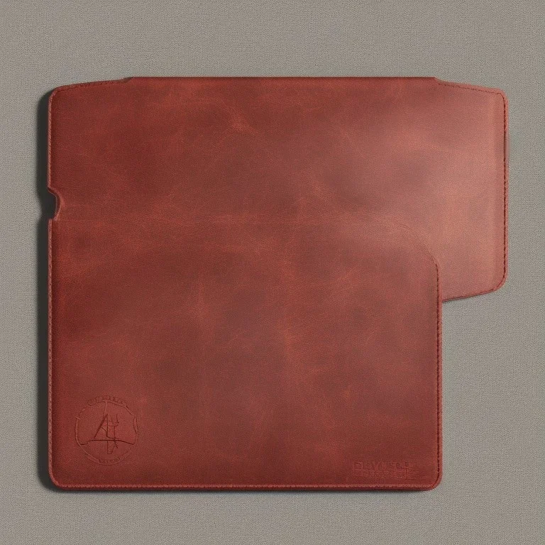 A leather case for lawyers with a designated place for smoking a bong