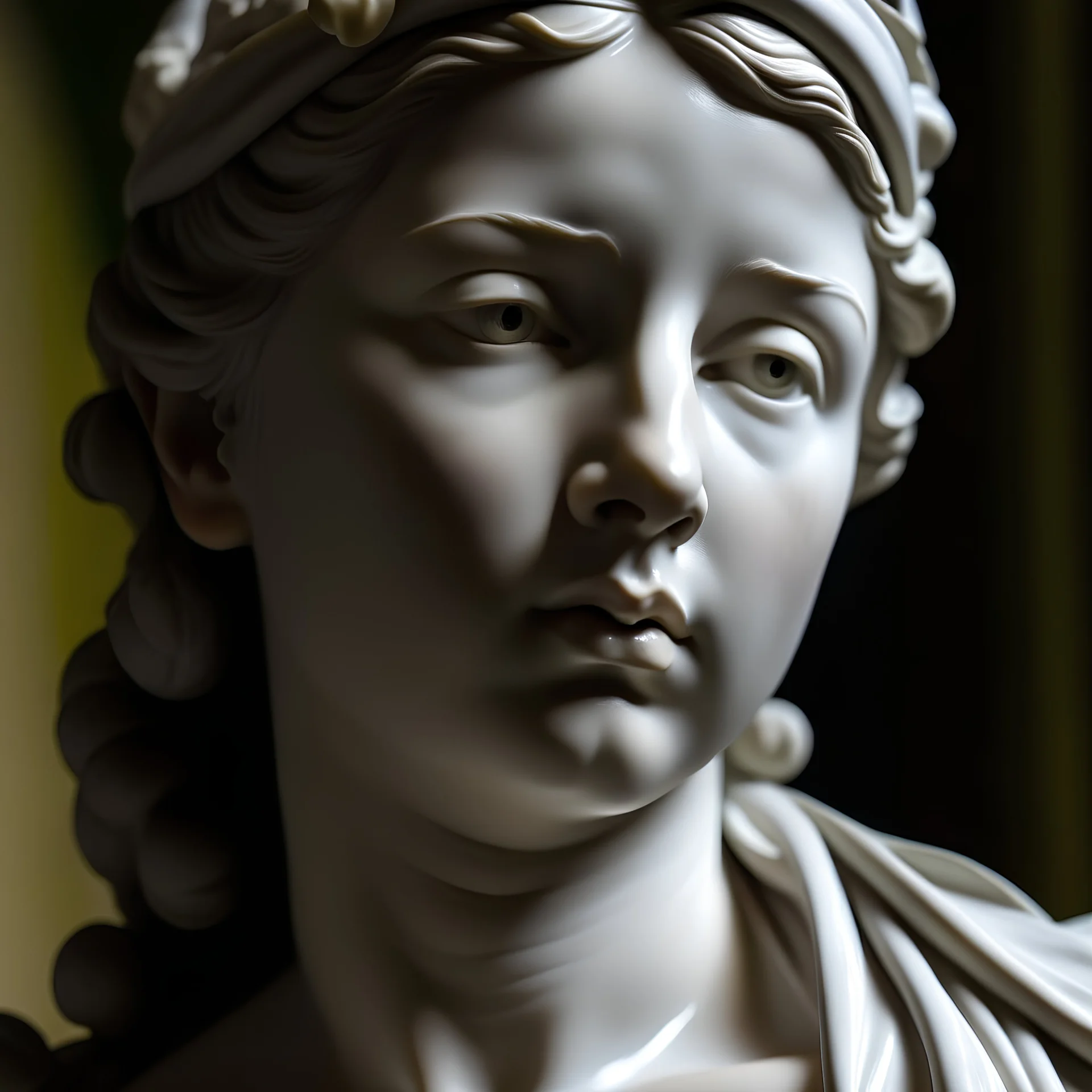 Neoclassicism woman close up