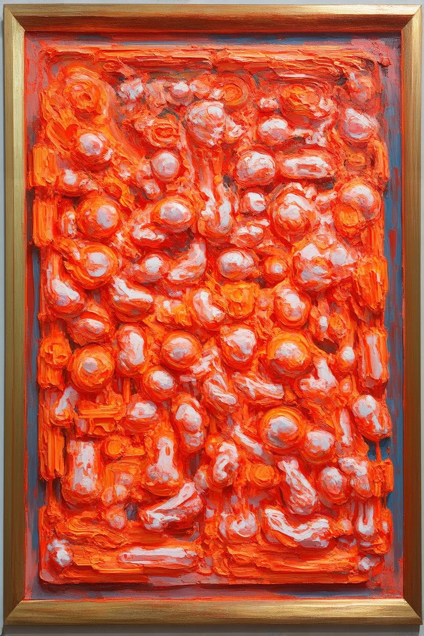 coronal mass injections; lowbrow; in the style of Philip Guston