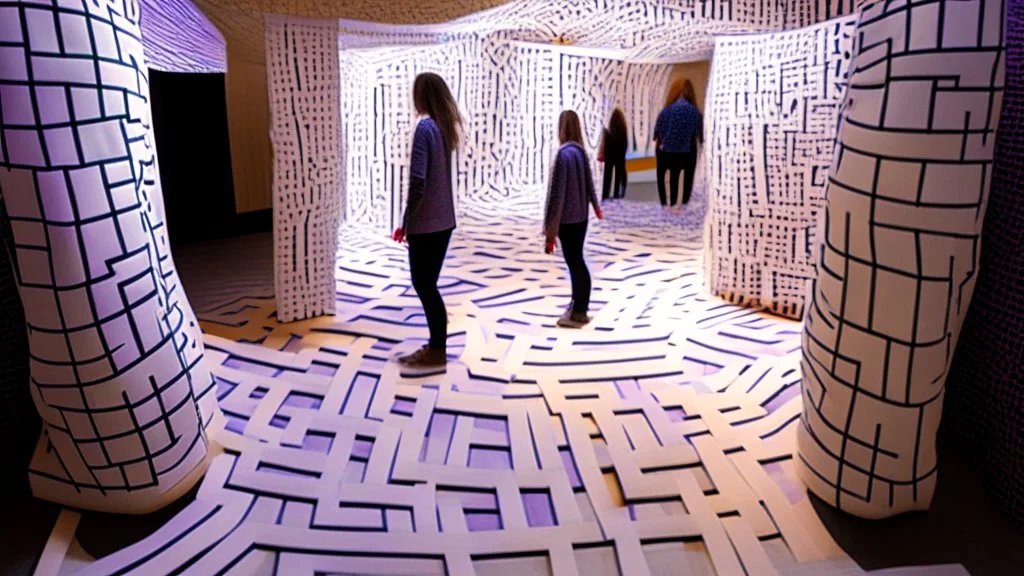 Construct a maze-like structure using fabric panels. Inside the labyrinth, visitors will find inspirational quotes or messages representing personal accountability and triumph over addiction. The installation encourages visitors to navigate the twists and turns of their own journey towards healing, engaging with the messages throughout the path.