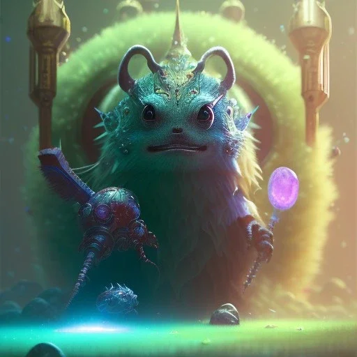 A small creature, magic, head and shoulders,deep colours, 8k resolution concept art portrait by Greg Rutkowski, Artgerm, WLOP, Alphonse Mucha, dynamic lighting, hyperdetailed,intricately detailed ,Splash art, trending on Artstation, triadic colors, Unreal Engine 5 , volumetric lighting Splash art fantasy"