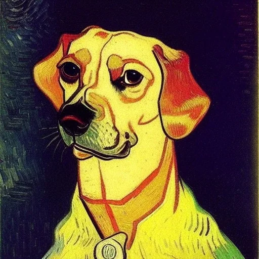 retrato de un perro por Vincent van Gogh