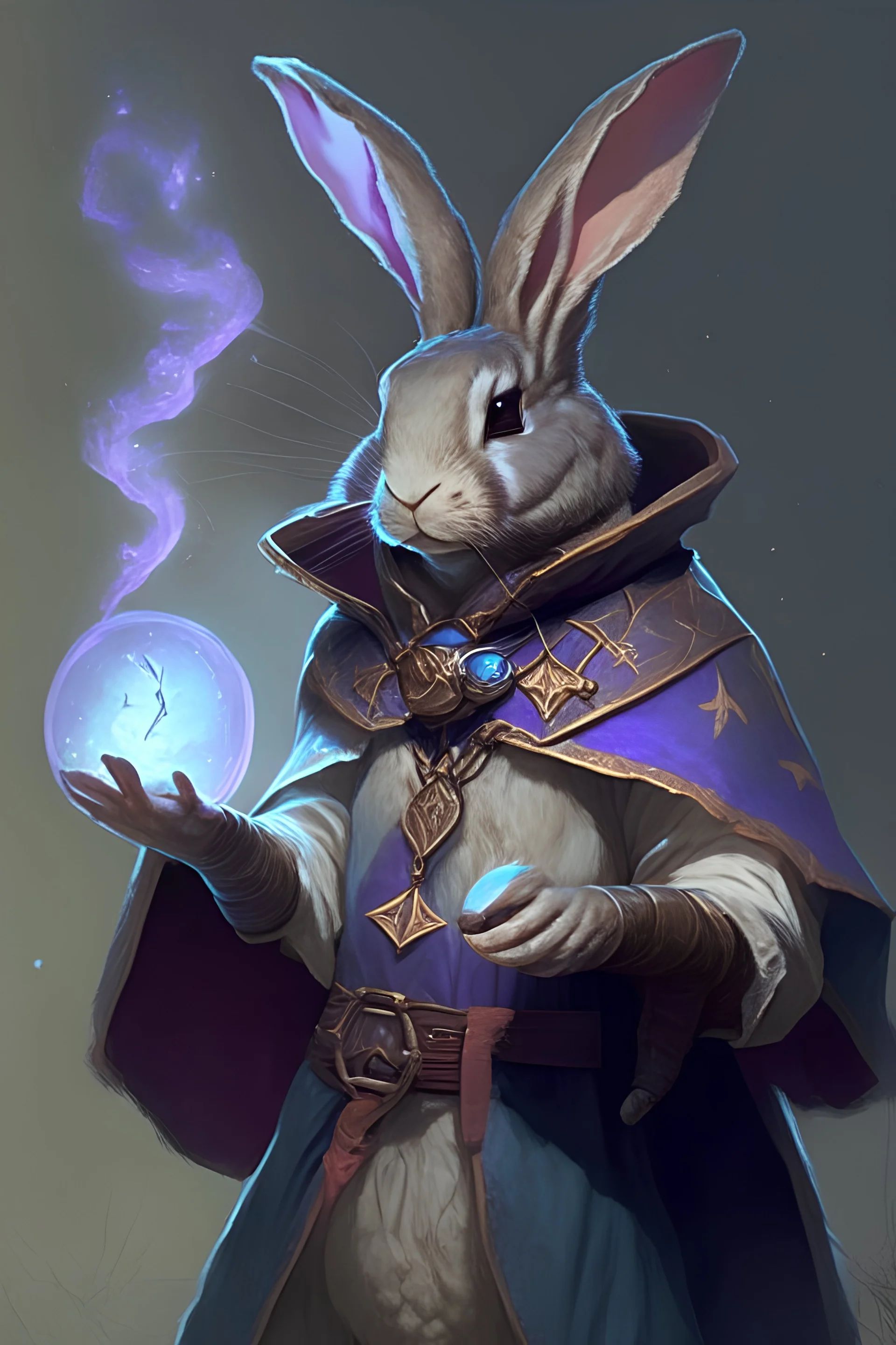 male rabbit sorcerer dnd character