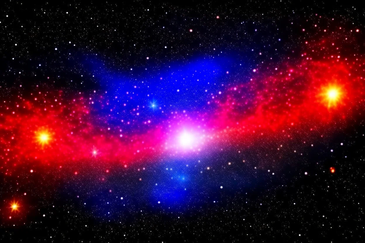 The universe is full of stars and galaxies.