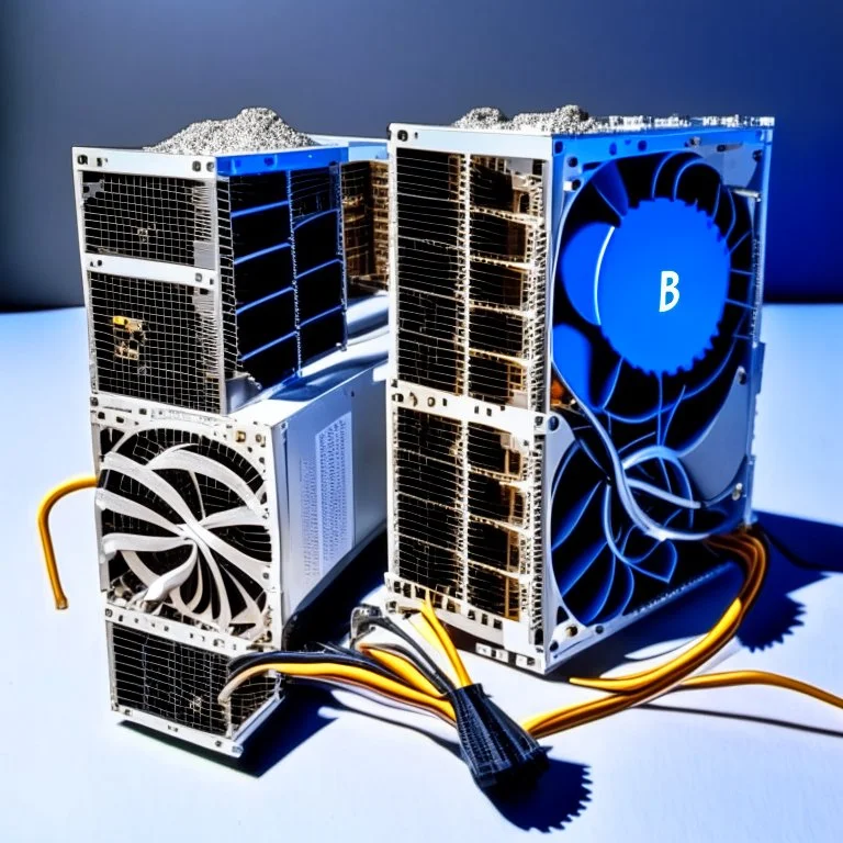 ASIC bitcoin miner and ASIC mining farm. Bitcoin