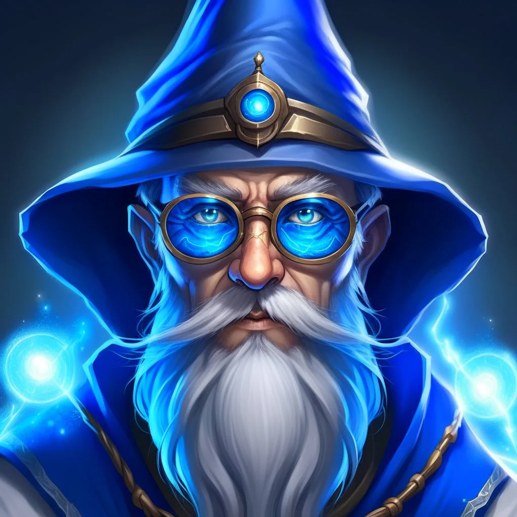 Cyberse wizard using glasses