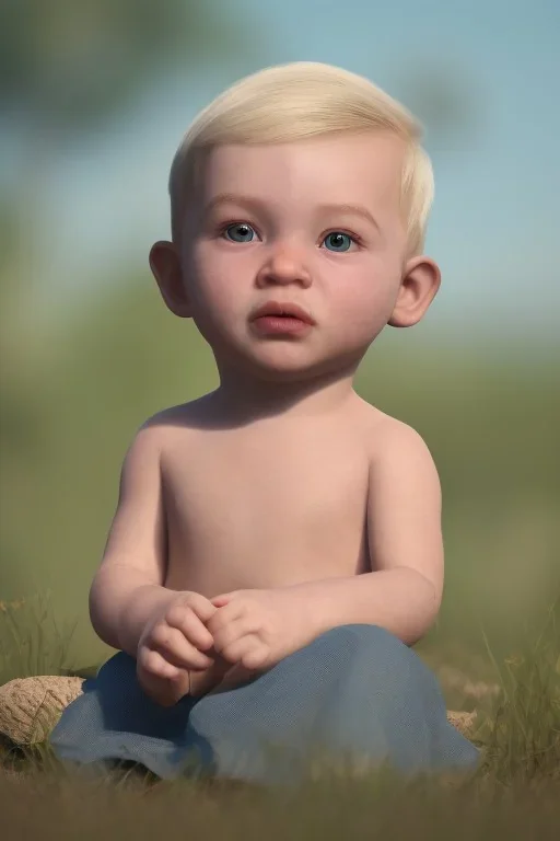 Jake gyleenhall toddler, full body, bokeh, hyper realistic