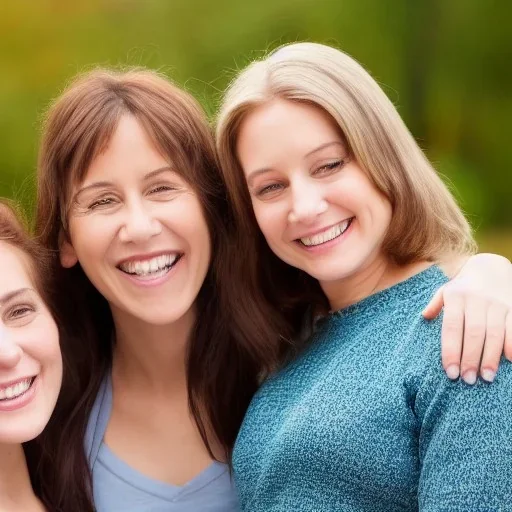 women smiling