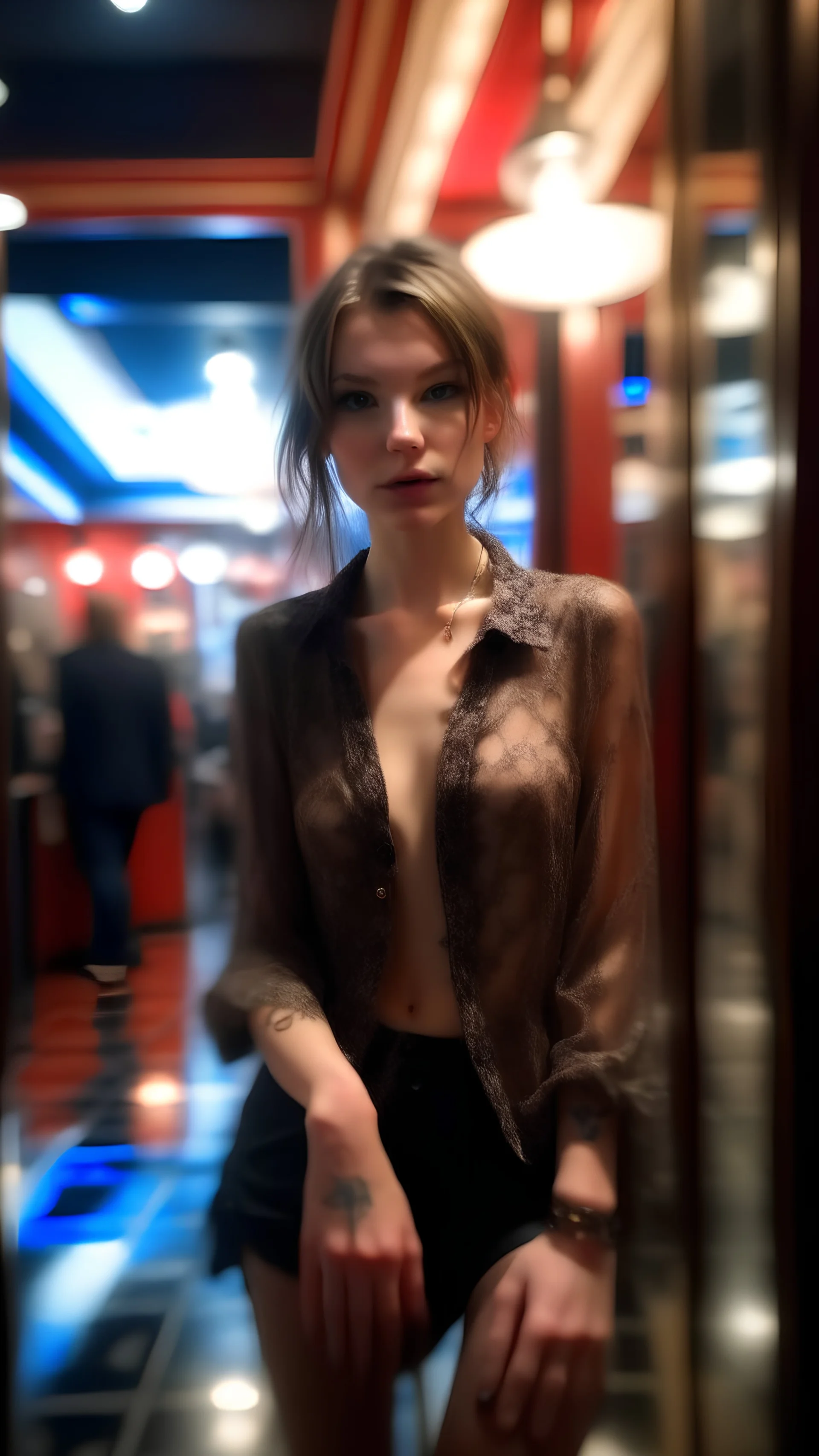 ((((walking in a mall))), modelshoot style, (extremely detailed CG unity 8k wallpaper), photo of the most beautiful artwork in the world, professional majestic (photography by Steve McCurry), 8k uhd, dslr, soft lighting, high quality, (film_grain:1.2), (bokeh, blurry foreground, blurry background), Fujifilm XT3 sharp focus, f 5.6, High Detail, Sharp focus, dramatic, (((formal_black_dress))), (looking at viewer:1.2), (detailed pupils:1.3), (natural light), (((medium-long shot:1.3)))