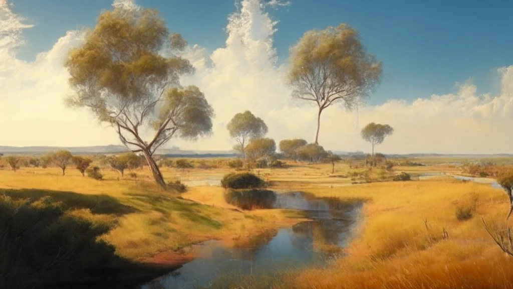 a beautiful aussie sunny peaceful landscape