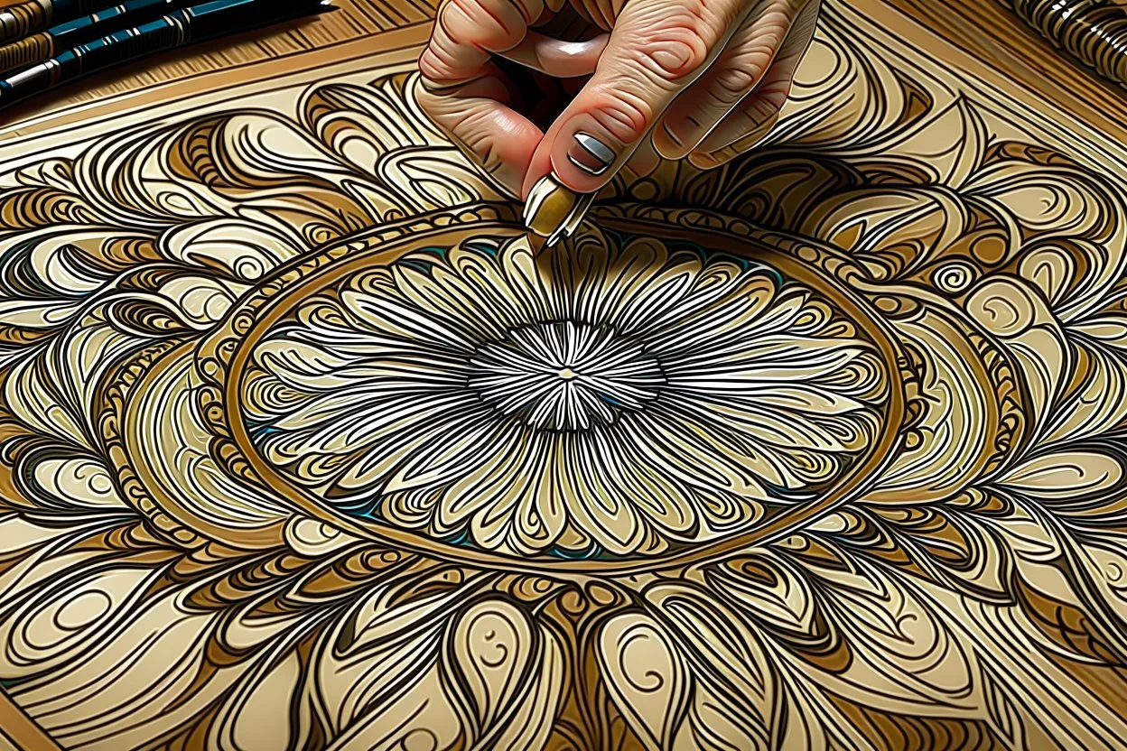 turn all the detailing into traditional designs, leaves, waves, flames, knots, etc.