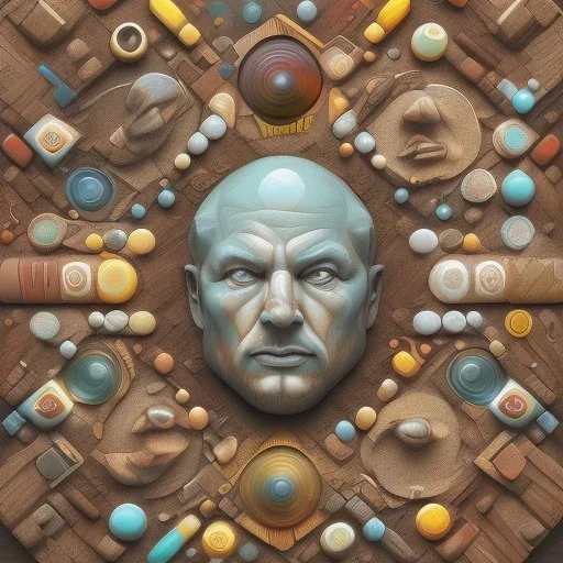 Wood, pastel colors, crepusculare, monde, stone cold, spirale, olive,kind spiner, brown, yelow, white, red, cubes, cups, abstract art,creme,