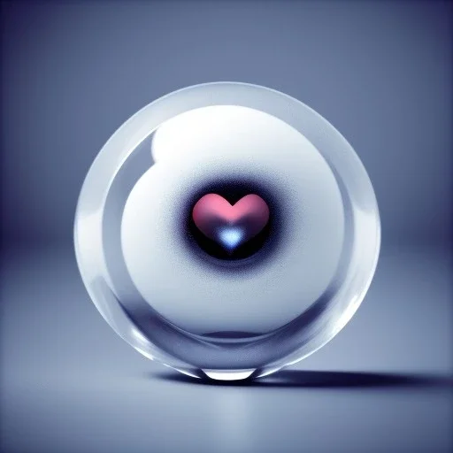 Glass heart,shallow depth of field 50, macro lens, unreal engine 5, ultra detailed