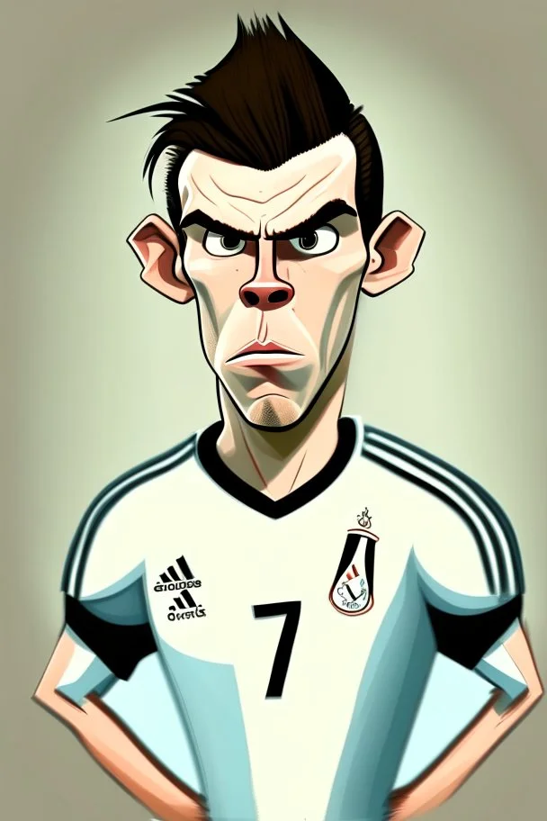 Gareth Bale Footballer cartoon 2d