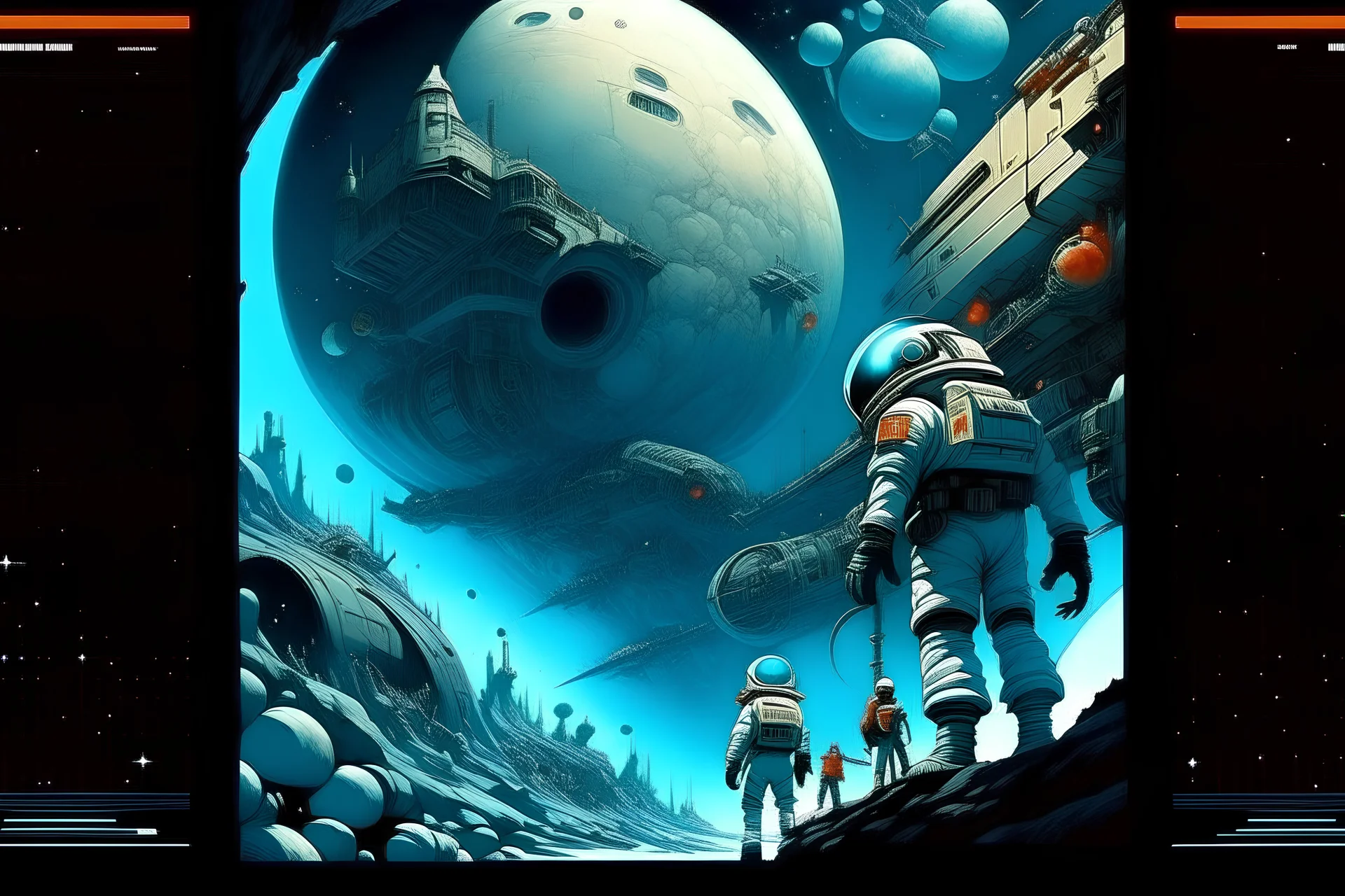 incredibly powerful sci-fiction Anime "Forbidden Planet" in space, created by Katsuhiro Otomo + Rumiko Takahashi, Movie poster style, box office hit, a masterpiece of storytelling, main character center focus,highly detailed 8k, intricate, detailed, rich colors, by Jean Giraud Moebius and Frank Frazetta portrait cyberpunk dynamic lighting award winning, Jacek Yerka Ken Sugimori, outer space, noah bradley, cyril roland, ross tran, intricate artwork masterpiece, ominous,matte painting mov