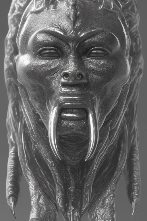 Anunnaki black male African Egyptian alien, cracks in the voodoo head, wicked, eyes, Elephant, 8k, finely detailed, photo realistic, tiger turquoise skull head gold dragon helmet space alien silver surfer skeleton gold Olmec silver crown silver eyes, Babylon