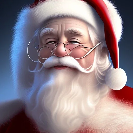 Santa Clause, portrait, detailed, 8k resolution, warm light