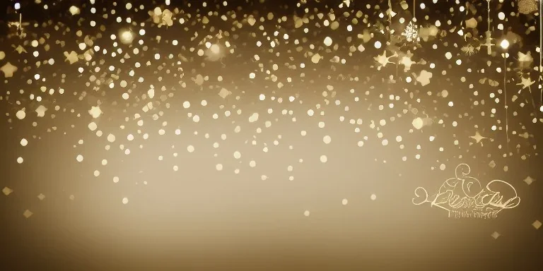 Festive abstract bokeh background - golden bokeh lights, beige - New Year, Anniversary, Wedding, banner