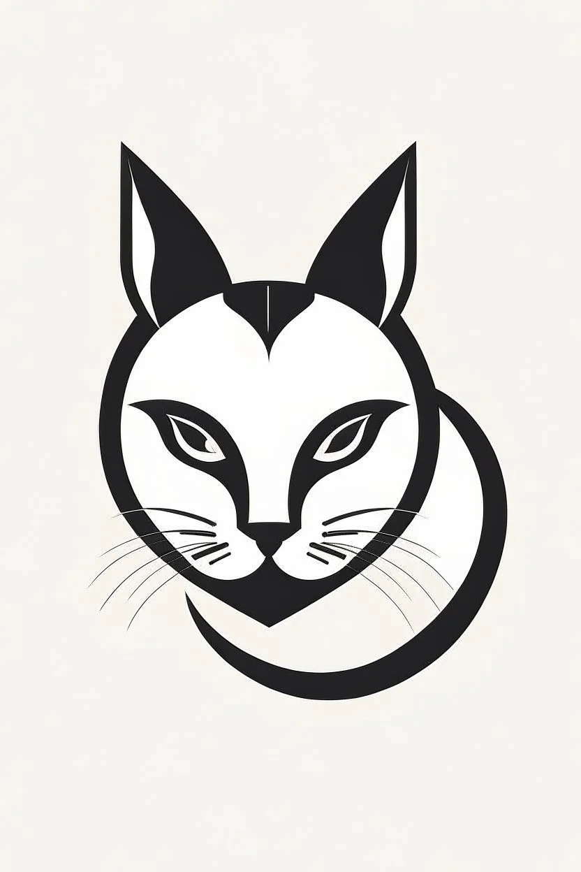 For a graphic design – themed cat logo, you could create an AI art design featuring a typographic element, such as a sleek and modern sans – serif font. The design could be simple and minimalistic, with a color palette of black and white or a single accent color.