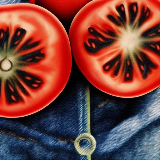 tomato made of jeans