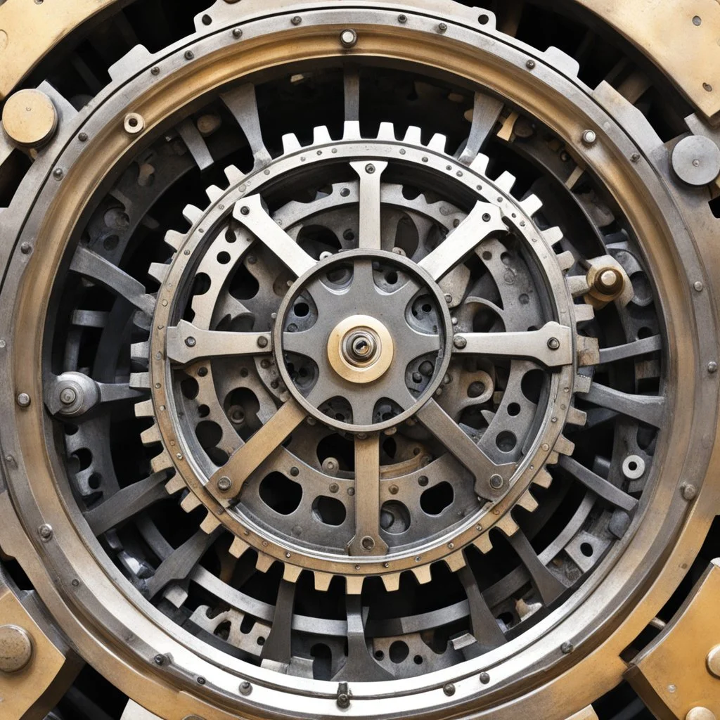 We're stuck in a gear and can't get out of it. The mechanism is jammed, it's upside down, all mixed up.