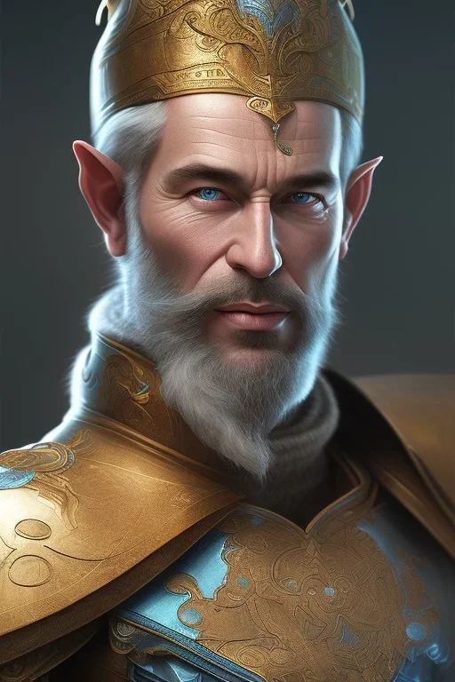 portrait elf man warrior, 8k resolution, high-quality, fine-detail, intricate, fantasy art, detailed matte, volumetric lighting, illustration, 3D