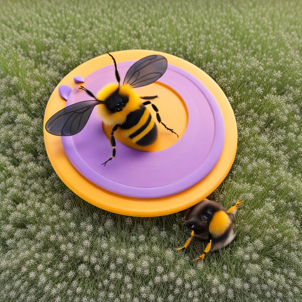 A Frisbee and a Frizz Bee.