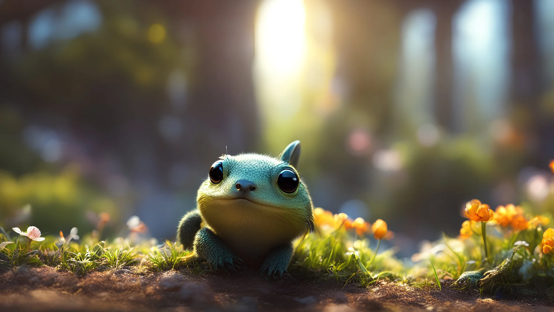 Macro, Concept art, huge, cute, depth of field, (add more details:1.4)