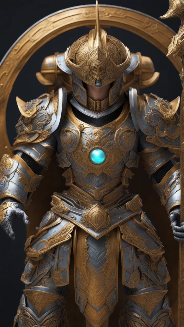 A close picture to cosmic warrior, cosmic armor intricate details, highly detailed, in dreamshaper finetuned model with dynamic art style witg