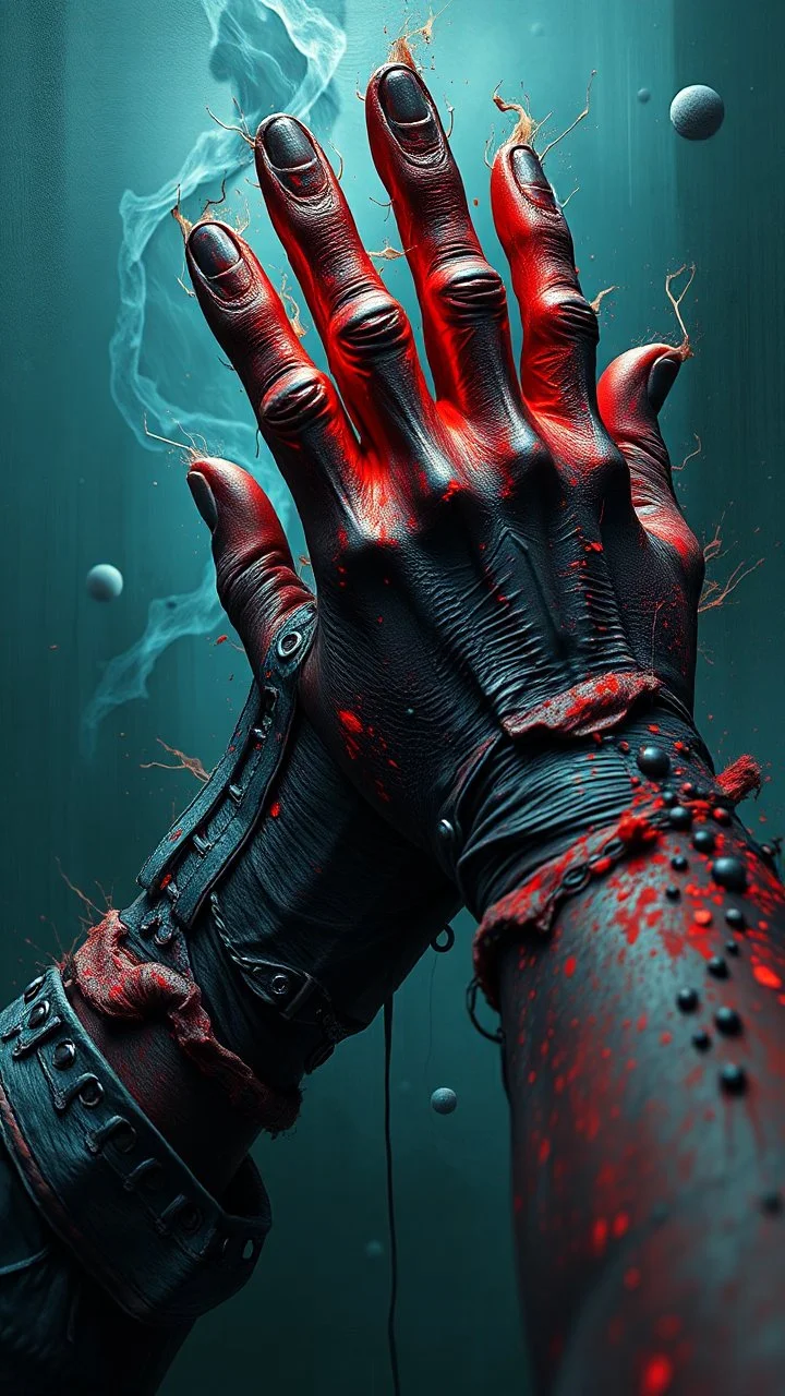 Bosch painting style nightmare , 3D , a fest hands zoomemmmhigh Quality picture , 8k
