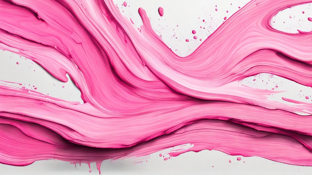 Hyper Realistic Pink Texture on White-Grungy-Paint-Strokes-Background